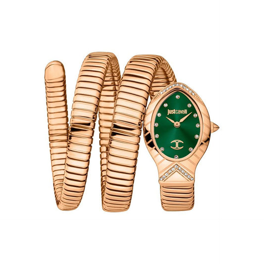 Just Cavalli Analog Quartz Watch - Green&Gold