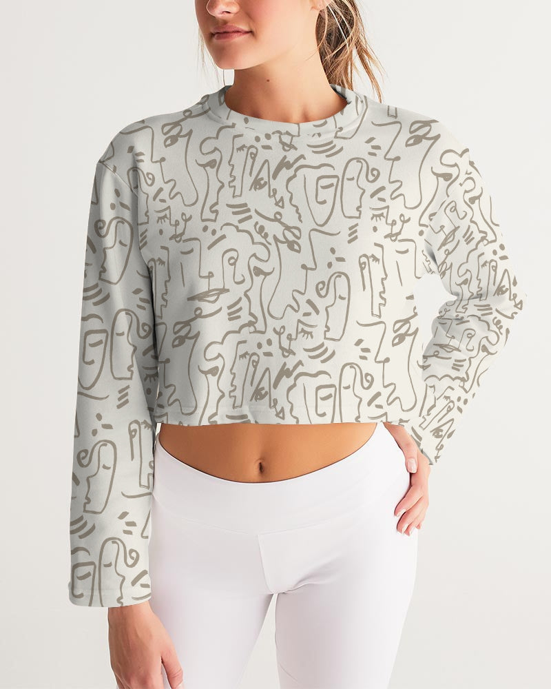 HundredFaces Women's Cropped Sweatshirt