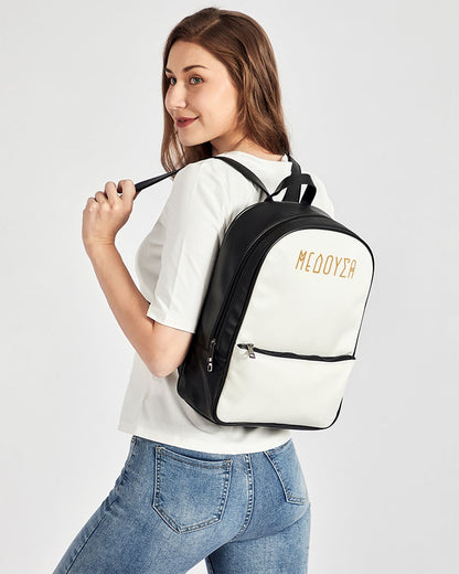 Medusa Classic Faux Leather Backpack