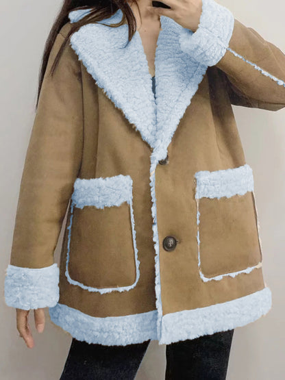 Double-Sided Fleece Suede Coat