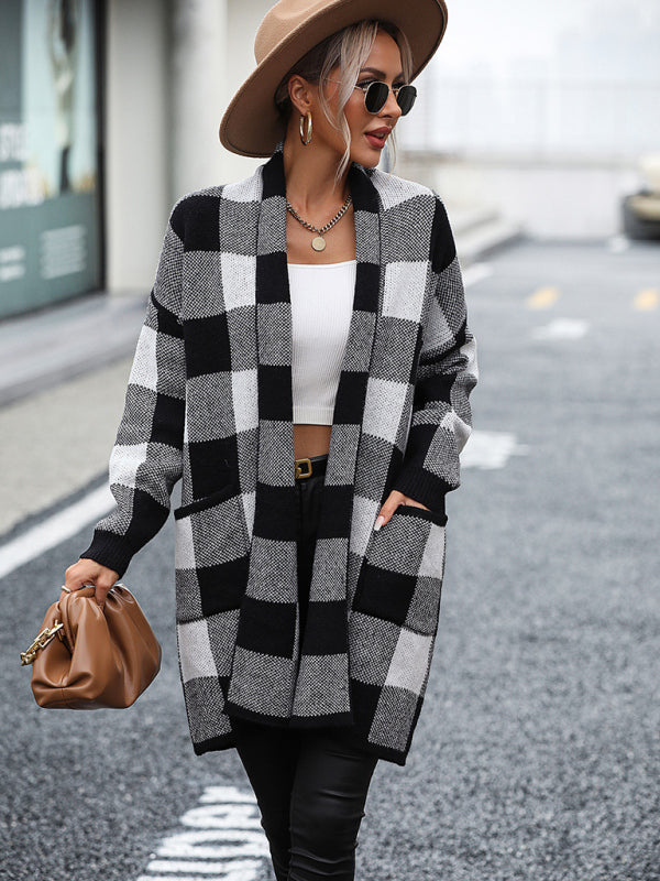 Black and white Long Cardigan 